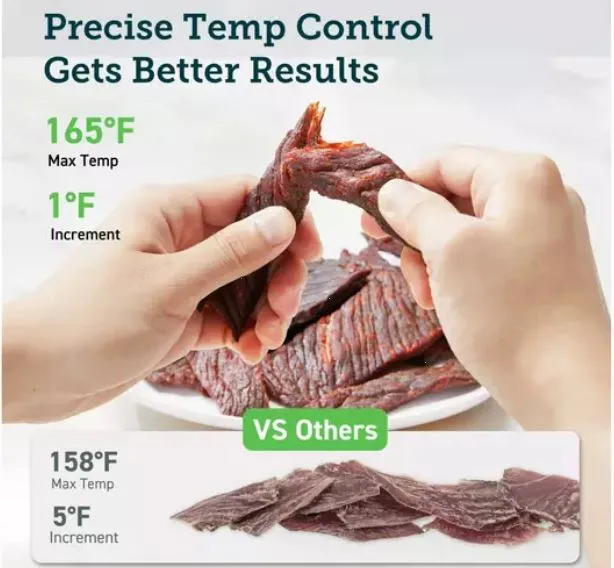 6 Layers Food Dehydrator, 700W Large Drying Space with Silicon Fruit Roll Sheet, Temperature Control, and Timer