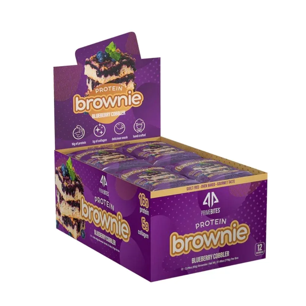 Alpha Prime Prime Bites Protein Brownies 12 Box