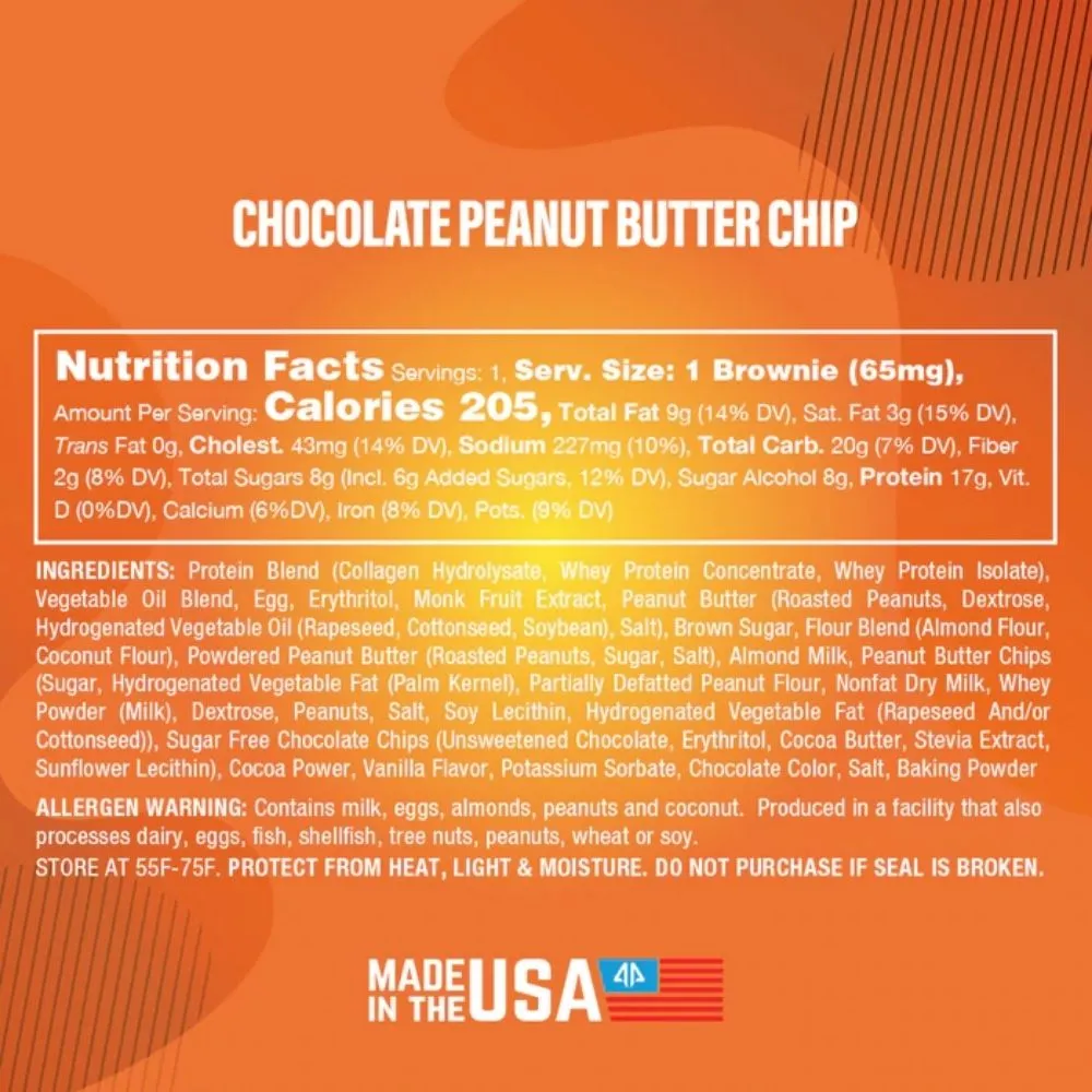 Alpha Prime Prime Bites Protein Brownies 12 Box