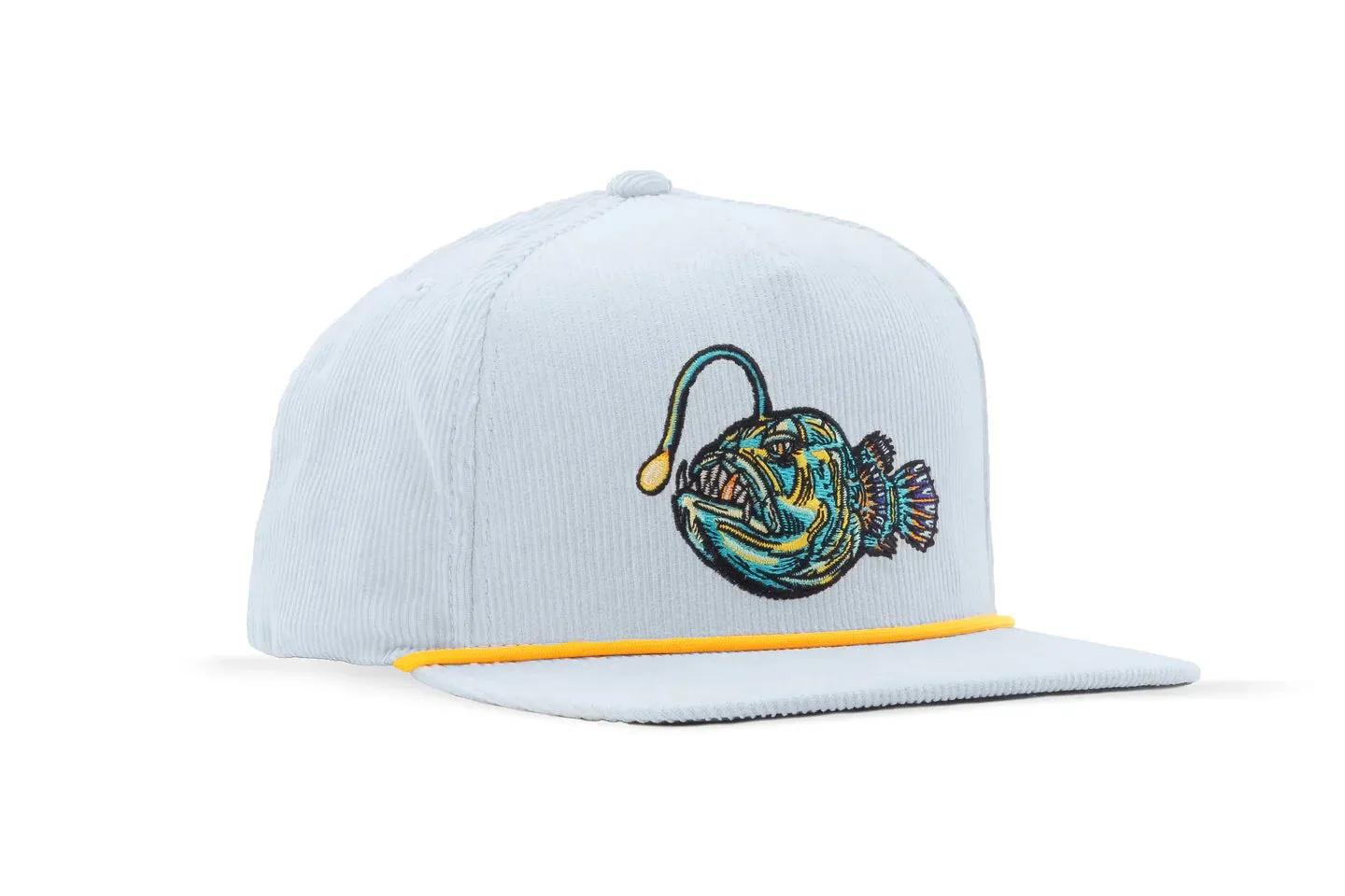Anglerfish Flat Brim 6 Panel Corduroy Hat