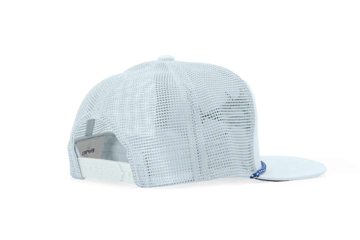 Bluefin Tuna Flat Brim Twill Trucker Hat - Sky Blue