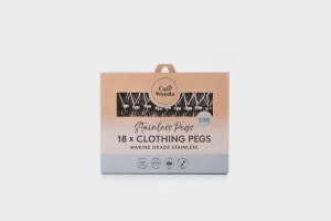 Caliwoods Marine Grade Stainless Steel Clothing Pegs