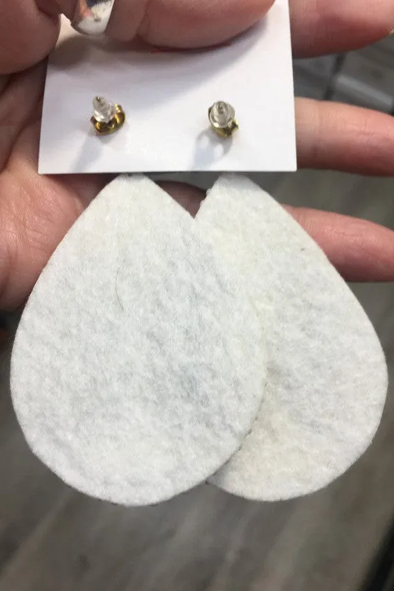 Camel Threads Seed Bead Baseball Earrings