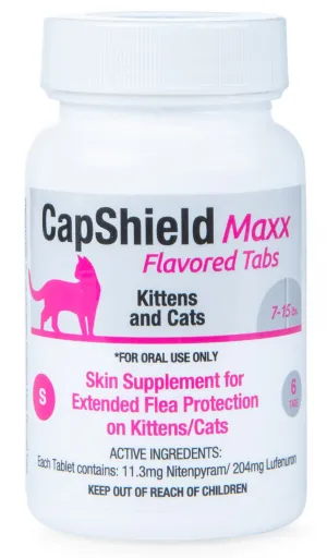 CapShield Maxx Flavored Tabs for Cats, 7-15 lbs