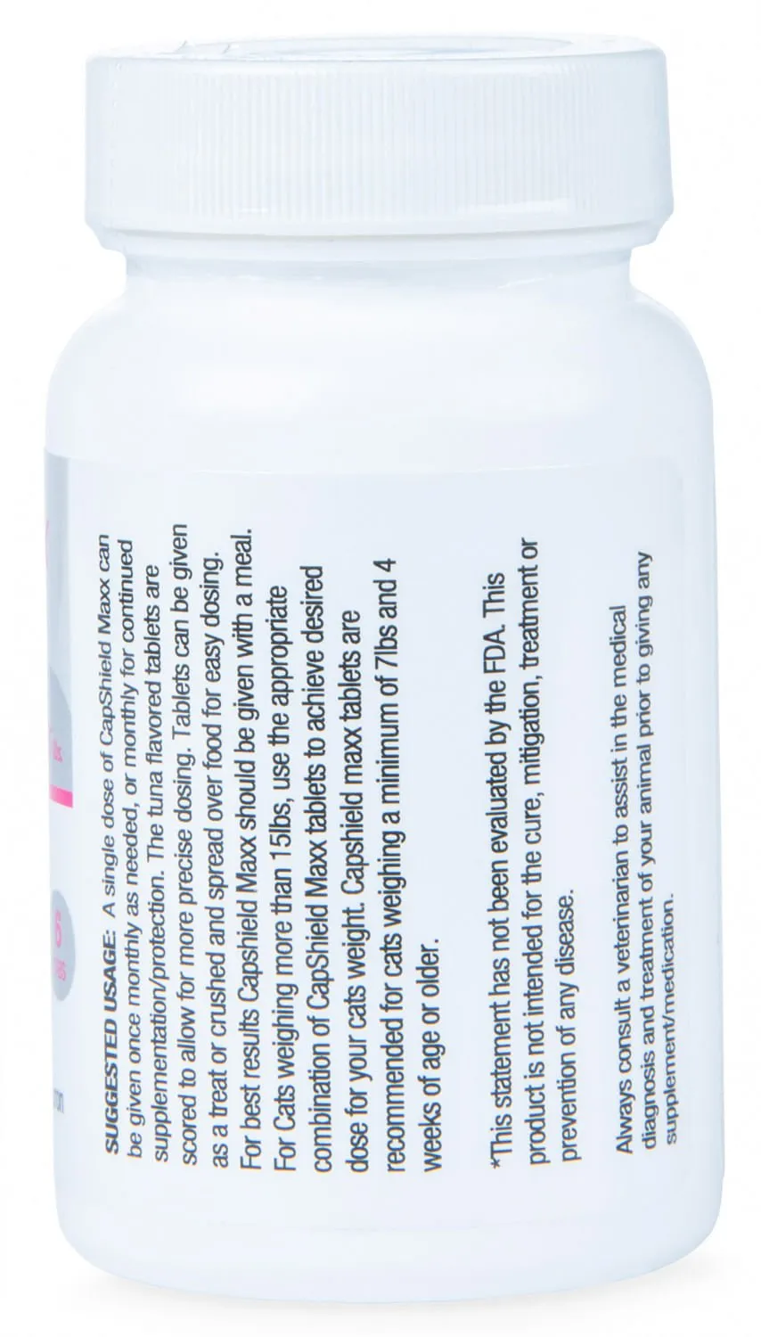 CapShield Maxx Flavored Tabs for Cats, 7-15 lbs