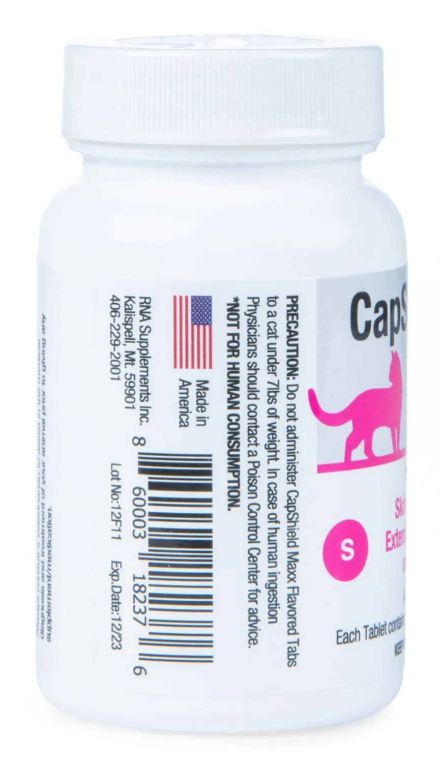 CapShield Maxx Flavored Tabs for Cats, 7-15 lbs