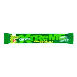  Chewits Xtreme Sour Apple Chews Candy 34g