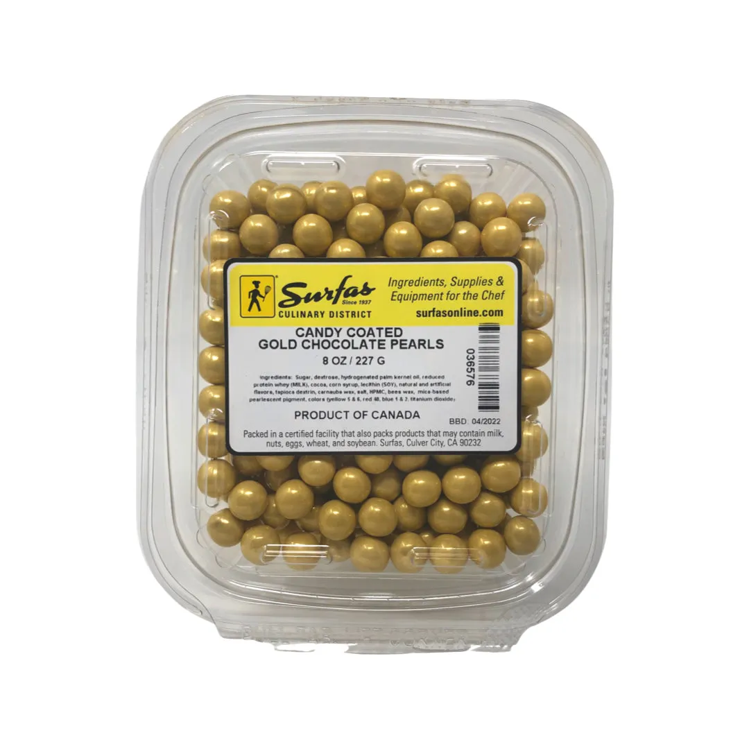 Chocolate Gold Pearls 8oz
