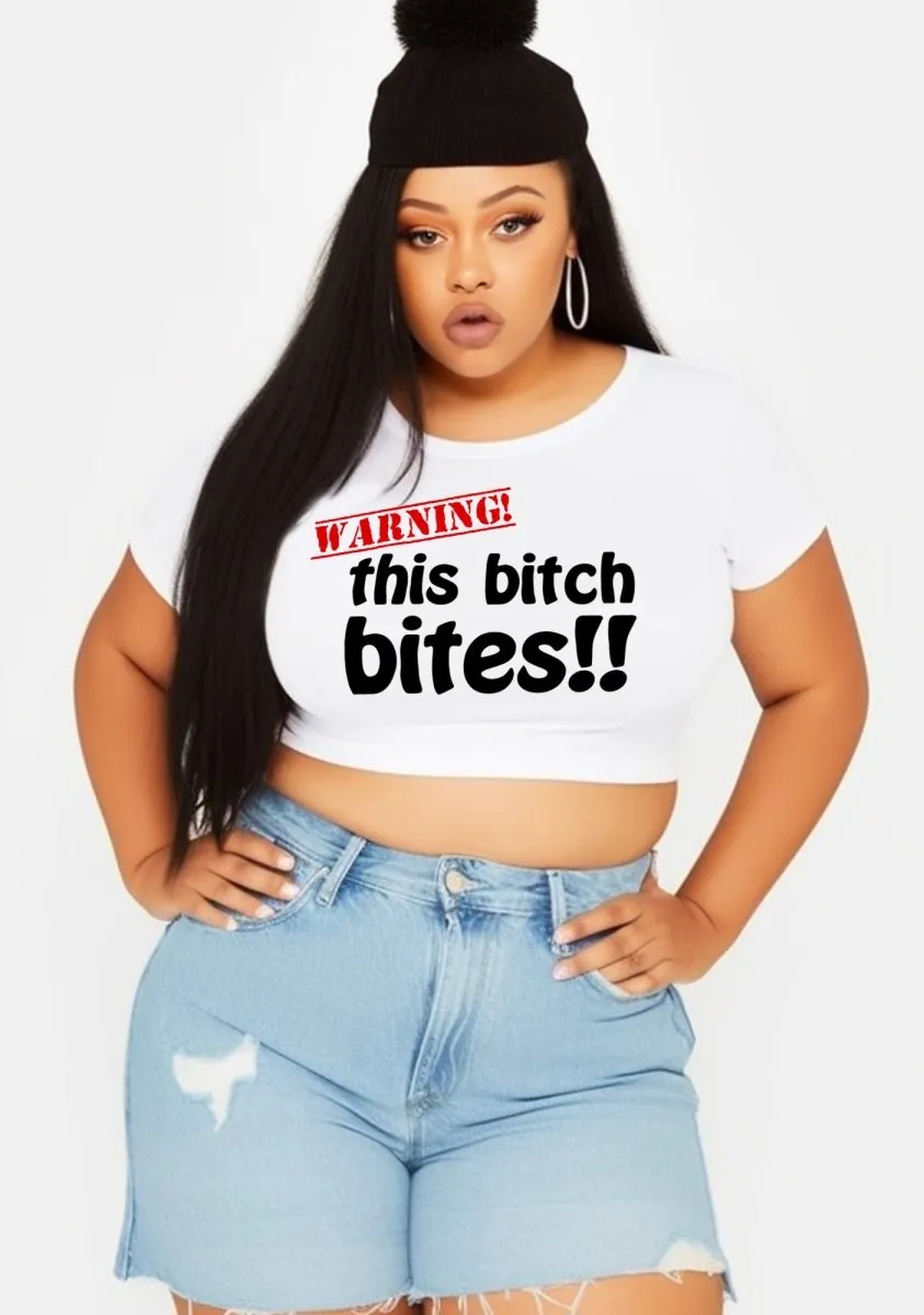 Curvy This Bxtch Bites Baby Tee