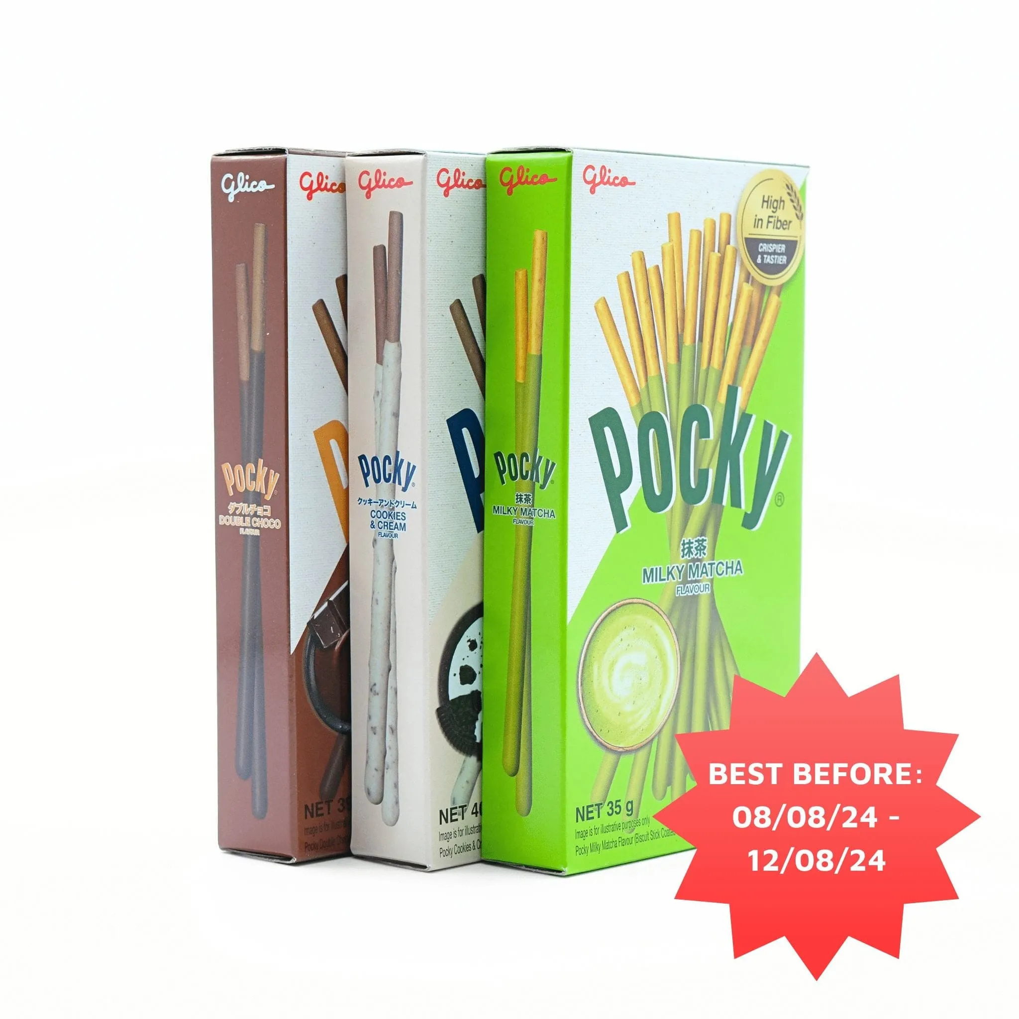 Glico Pocky Chocolate Cream Covered Biscuit Sticks