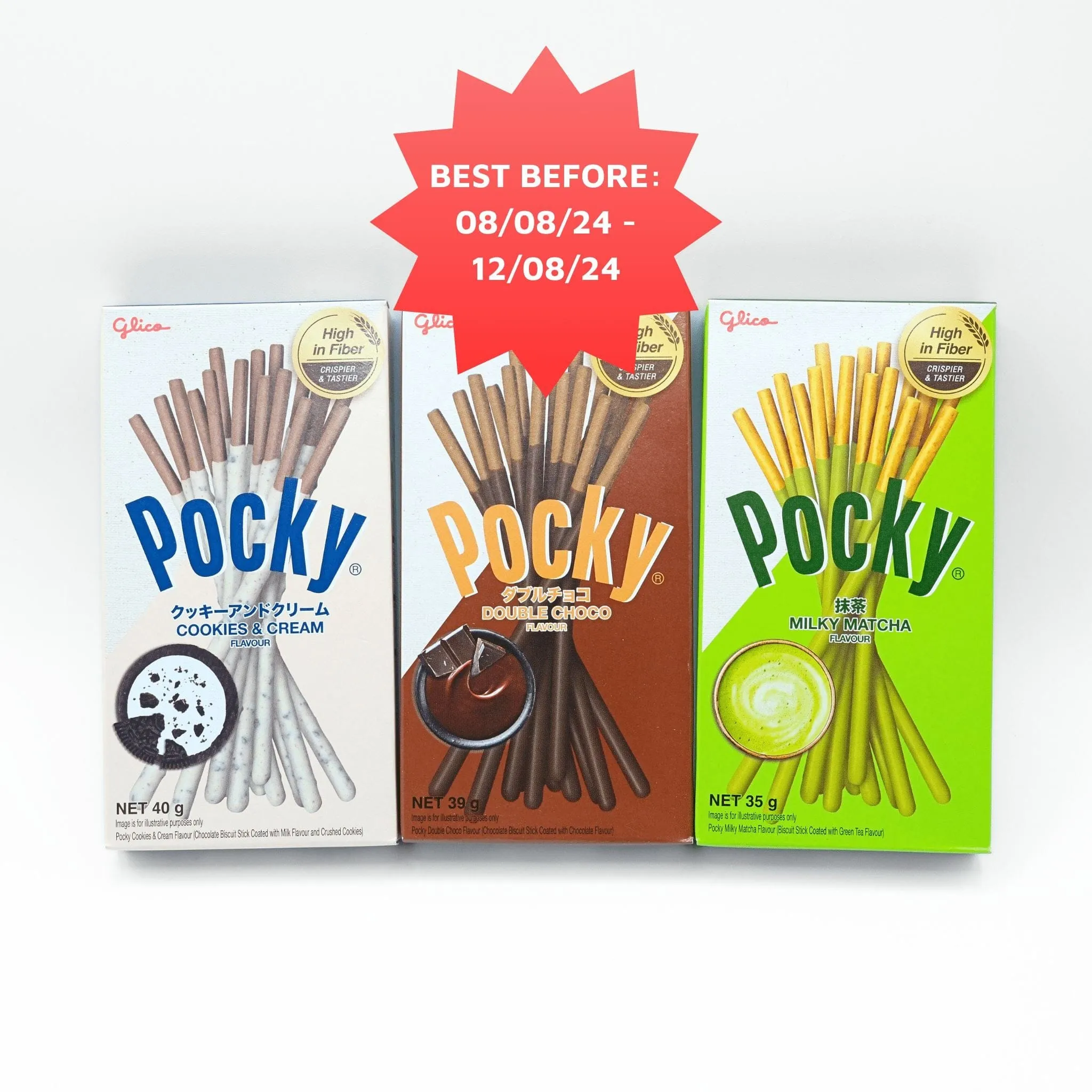Glico Pocky Chocolate Cream Covered Biscuit Sticks
