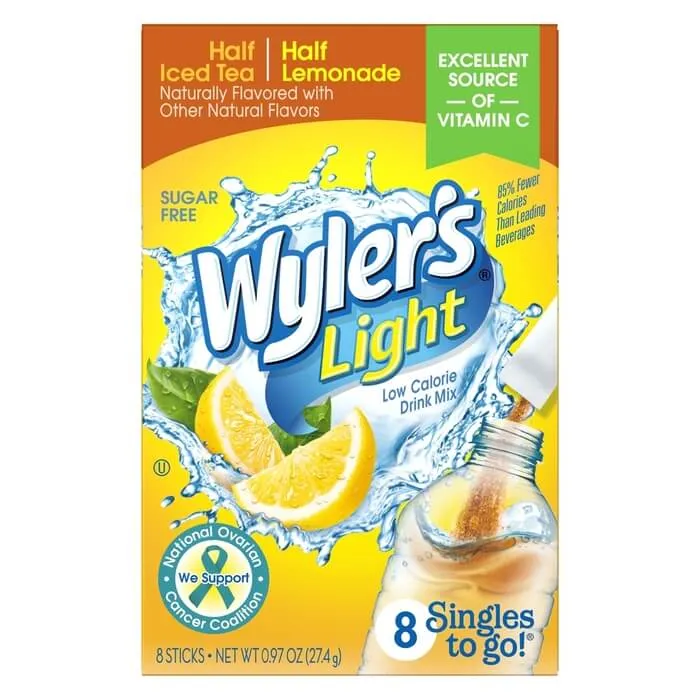 Half Iced Tea and Half Lemonade Sugar-Free Singles To Go Drink Mix