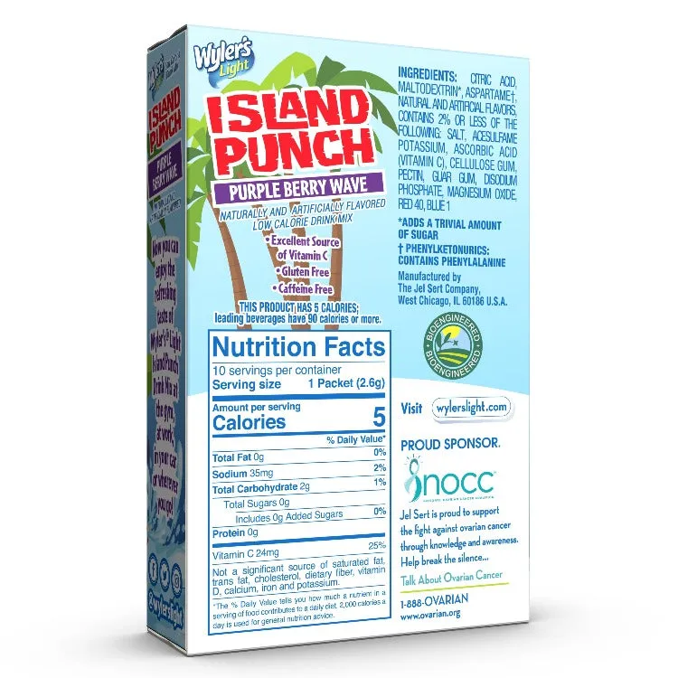 Island Punch Purple Berry Wave Zero-Sugar Singles To Go Drink Mix