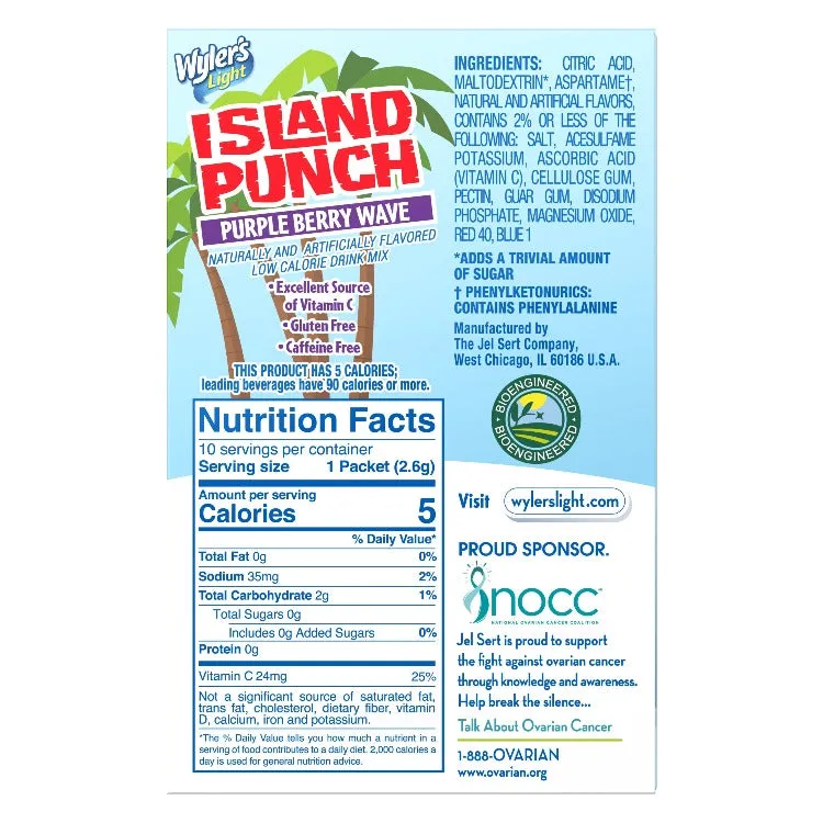 Island Punch Purple Berry Wave Zero-Sugar Singles To Go Drink Mix