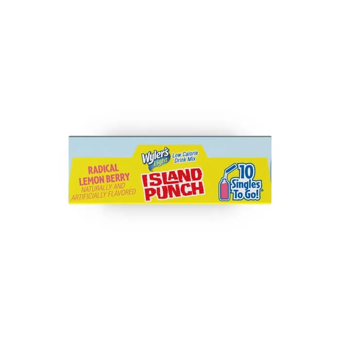 Island Punch Radical Lemon Berry Zero-Sugar Singles To Go Drink Mix