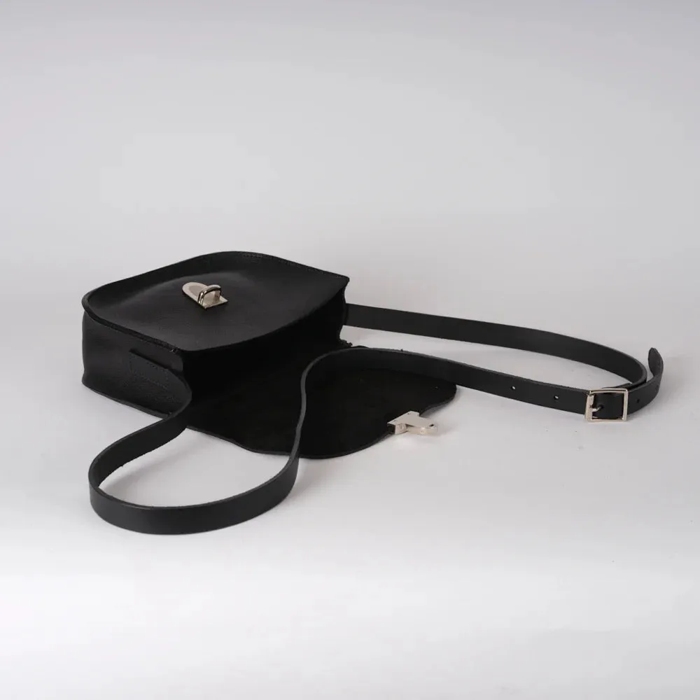 Kate Sheridan Telegram Bag in Black