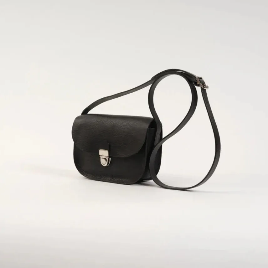 Kate Sheridan Telegram Bag in Black