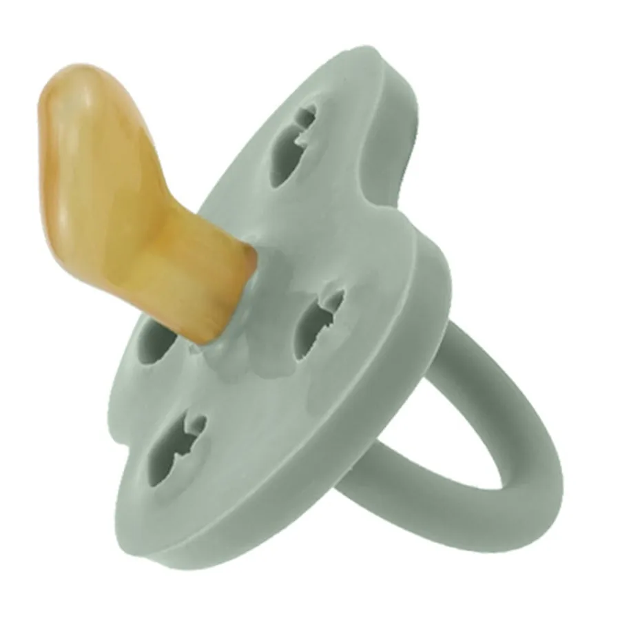 Orthodontic Natural Rubber Pacifier - Dusty Mint by Hevea