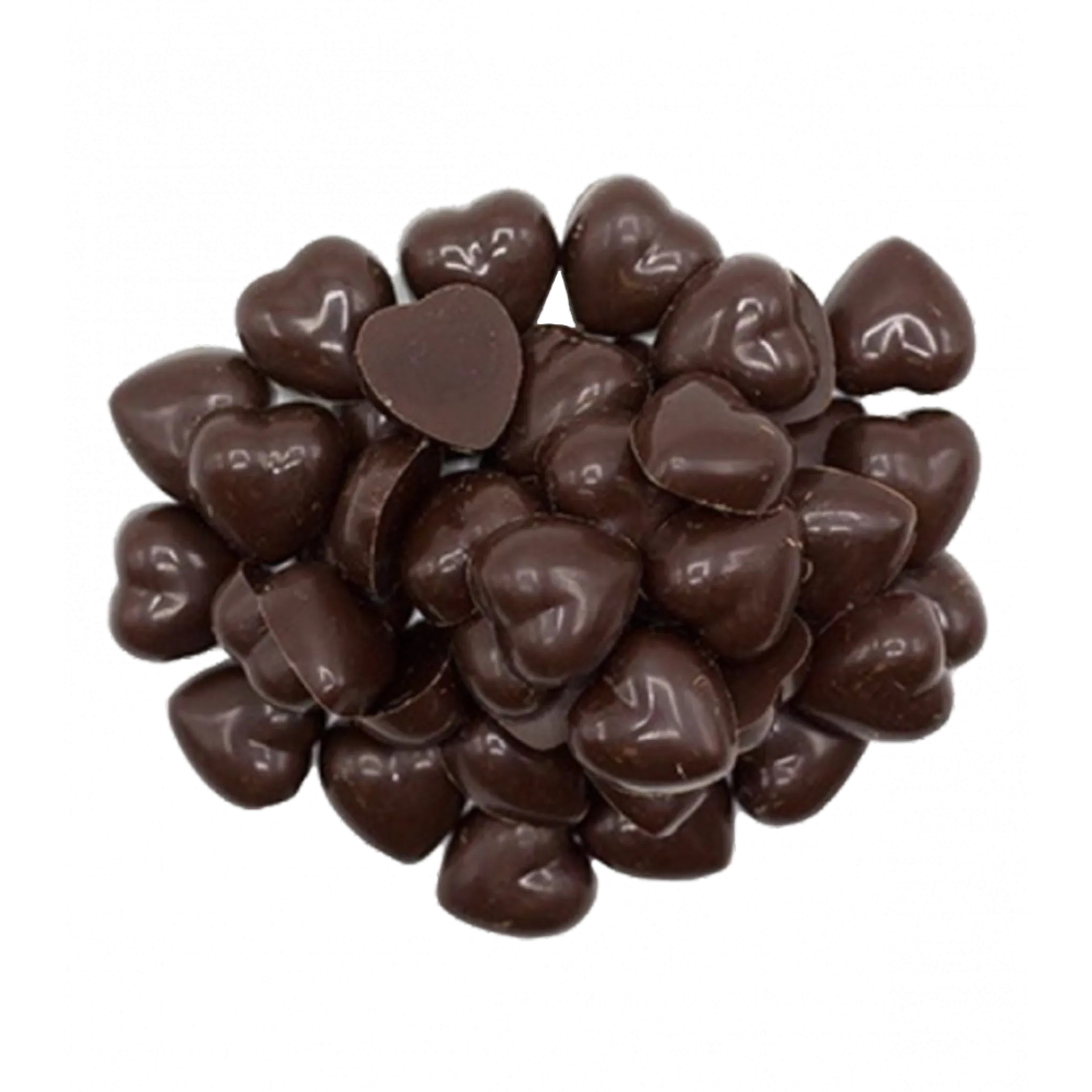 Raw Orange Chocolate Hearts