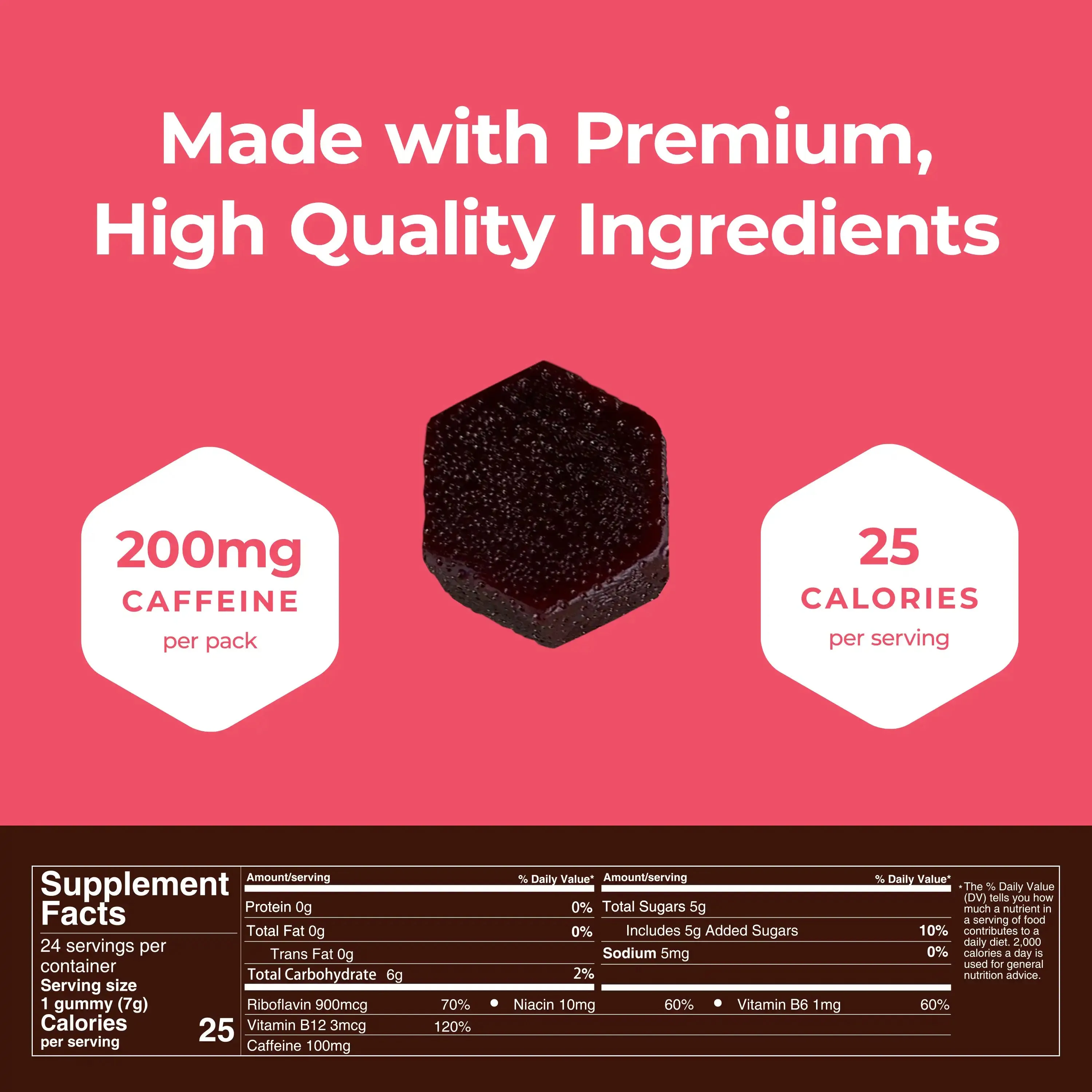 Seattle Gummy Company - Mocca Shots Mint Chocolate Caffeine Gummy