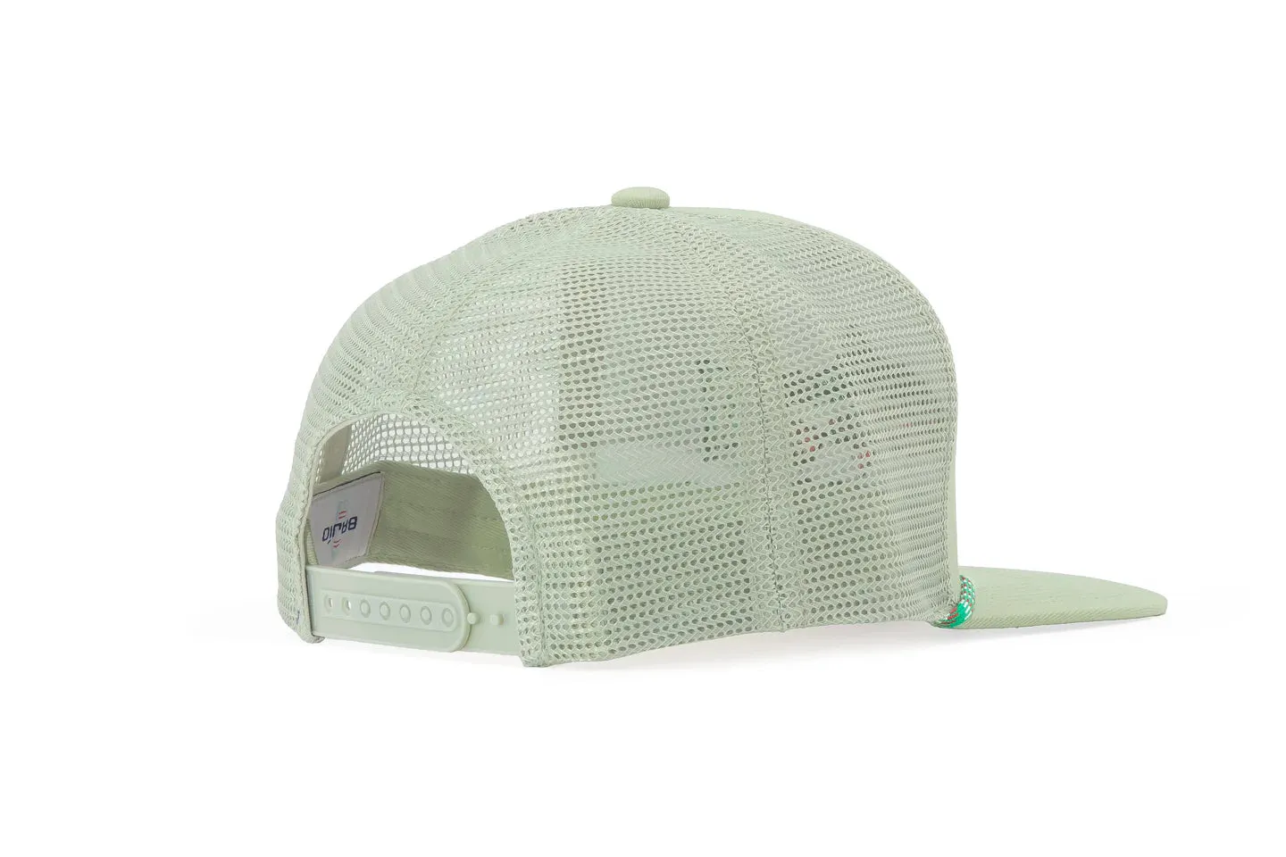 Steelhead Flat Brim Twill Trucker Hat - Olive Green